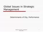 Global Issues in Strategic Management - slide 1
