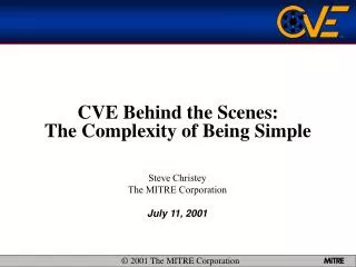 CVE Behind the Scenes: The Complexity of Being Simple