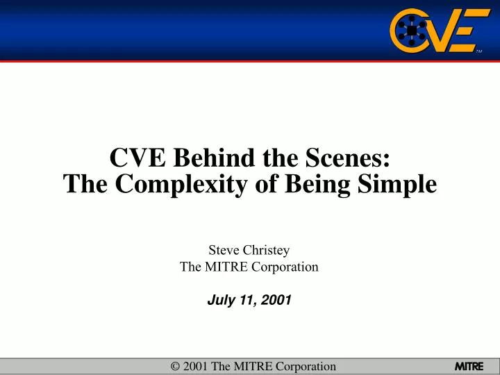 cve behind the scenes the complexity of being simple