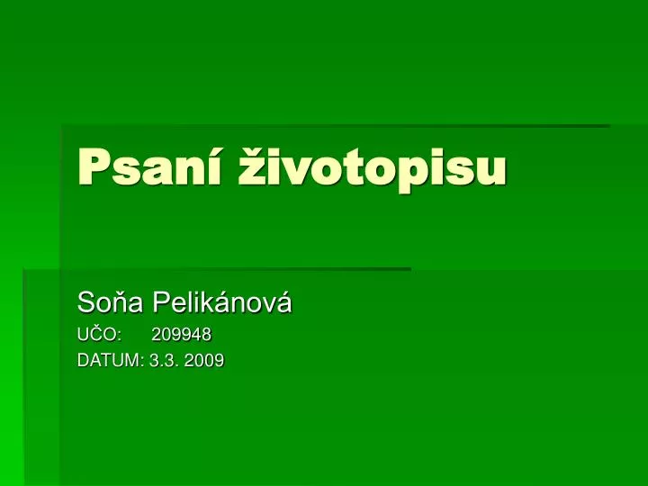 psan ivotopisu