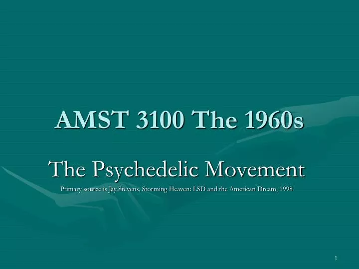 amst 3100 the 1960s
