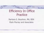 Efficiency In Office Practice - slide 1