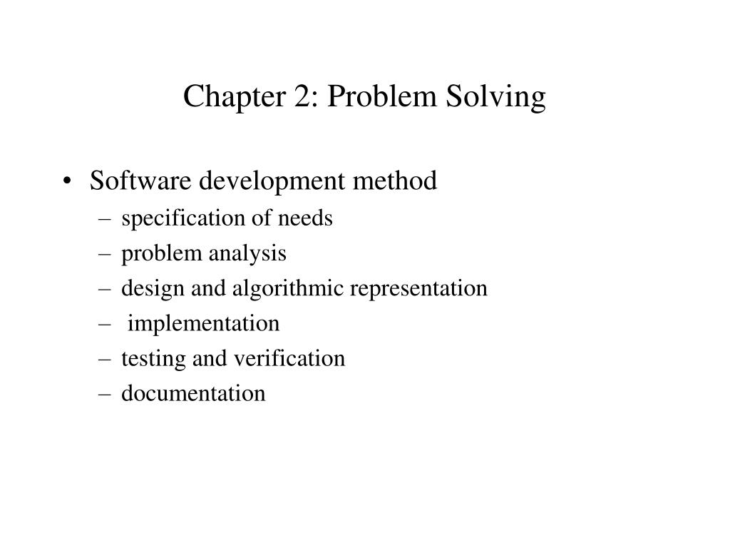 PPT - Chapter 2: Problem Solving PowerPoint Presentation, free download ...