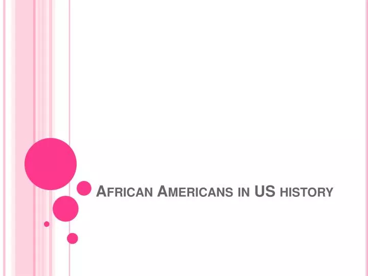african americans in us history