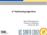A* Pathfinding Algorithm - slide 1