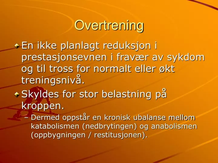 overtrening