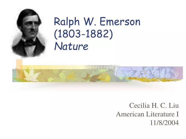 ralph w emerson 1803 1882 nature