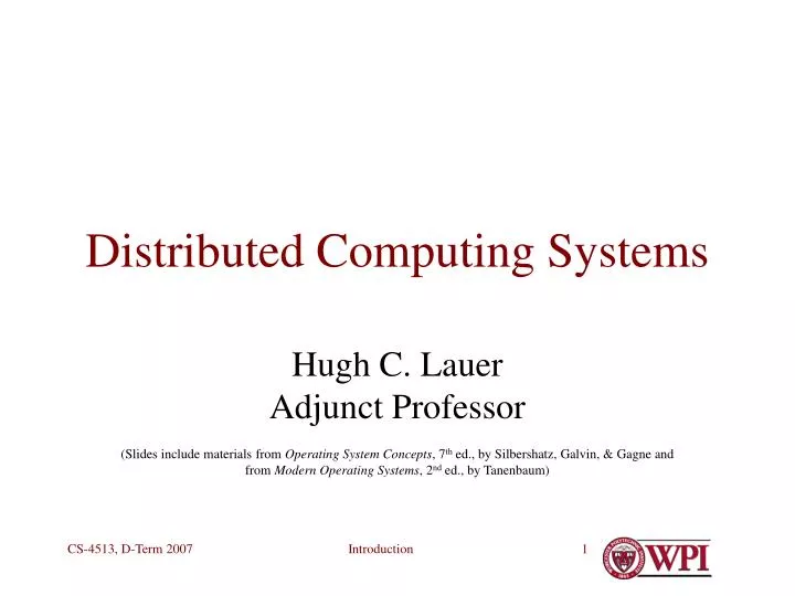 distributed computing systems