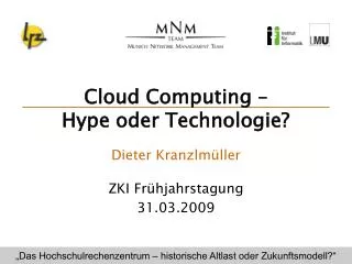 Cloud Computing – Hype oder Technologie?