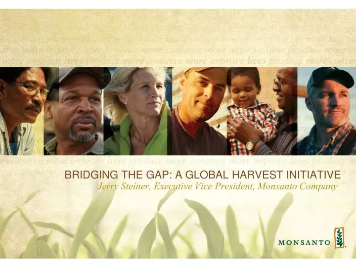 bridging the gap a global harvest initiative