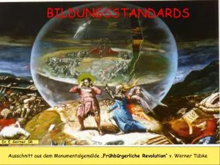 Ausschnitt aus dem Monumentalgemälde „ Frühbürgerliche Revolution “ v. Werner Tübke