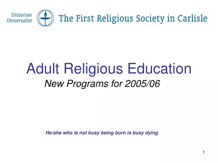 adult religious education