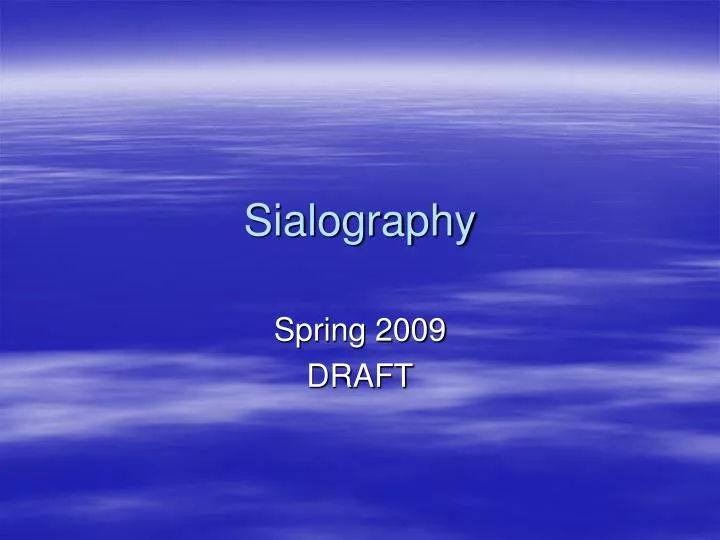 sialography