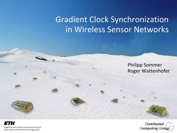 gradient clock synchronization in wireless sensor networks