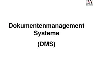 Dokumentenmanagement Systeme