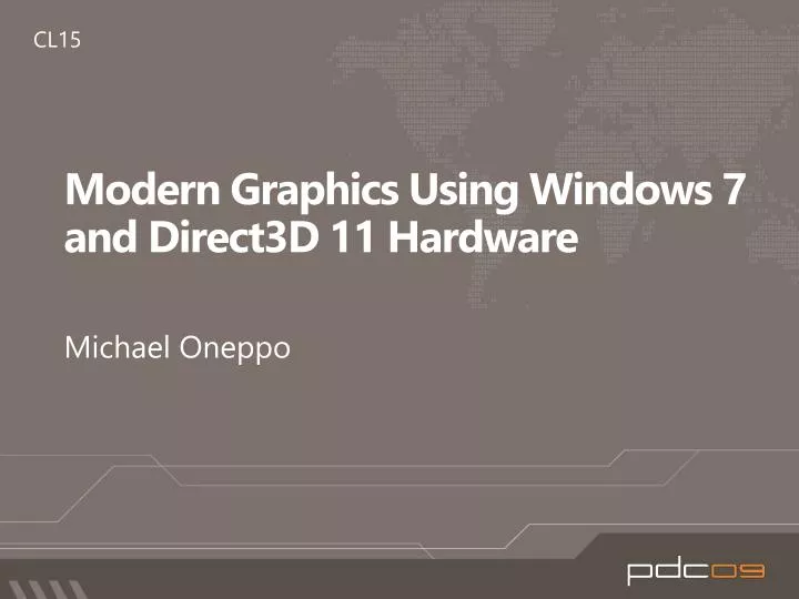 modern graphics using windows 7 and direct3d 11 hardware