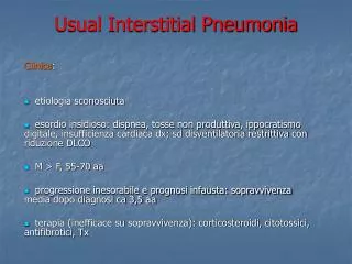 Usual Interstitial Pneumonia