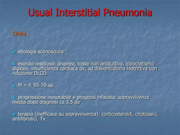 usual interstitial pneumonia