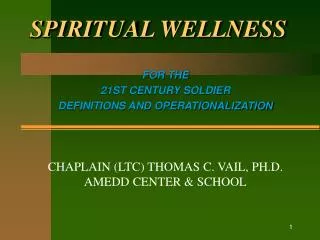 SPIRITUAL WELLNESS
