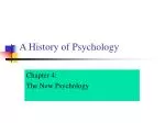 A History of Psychology