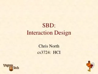 SBD: Interaction Design