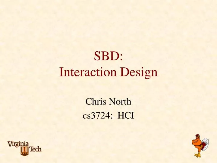 sbd interaction design