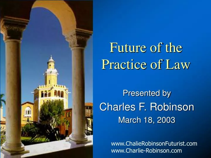 future of the practice of law