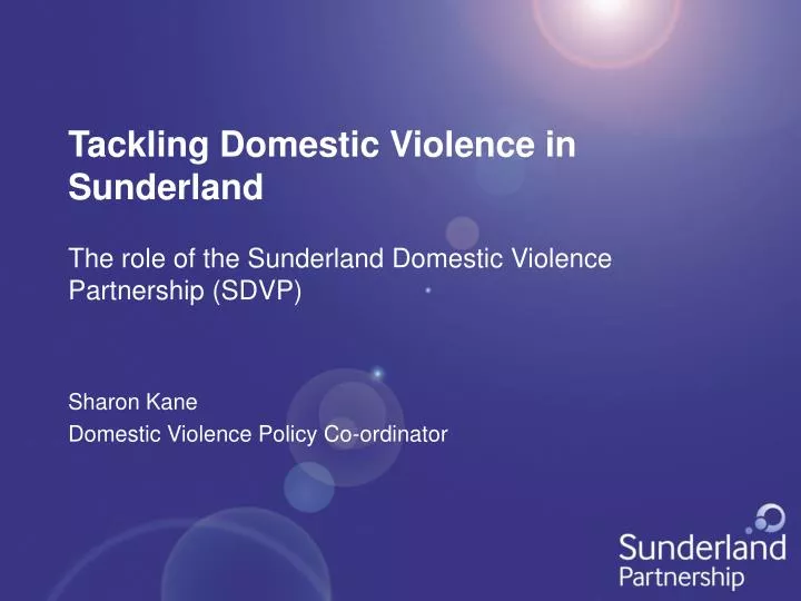 tackling domestic violence in sunderland