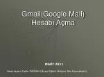 Gmail(Google Mail) Hesabı Açma - slide 1
