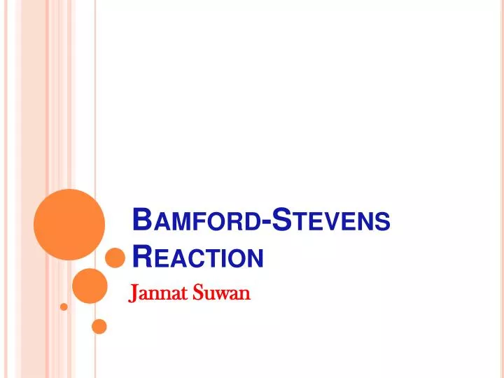 bamford stevens reaction