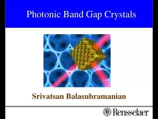 Photonic Band Gap Crystals