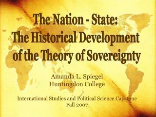 The Nation - State: The Historical Development of the Theory of Sovereignty