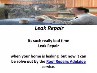 leak repair adelaide