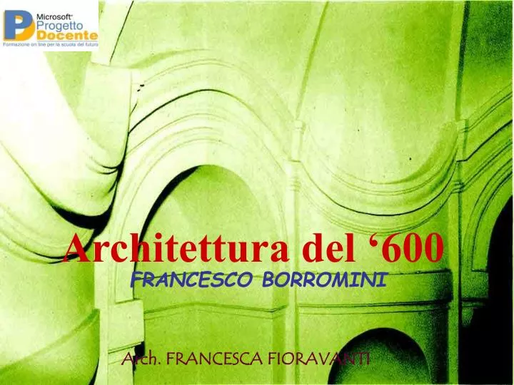 architettura del 600