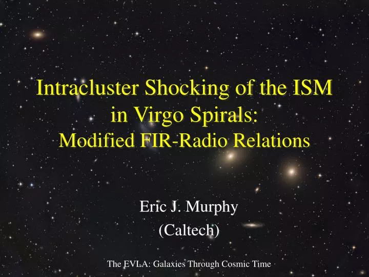 intracluster shocking of the ism in virgo spirals modified fir radio relations