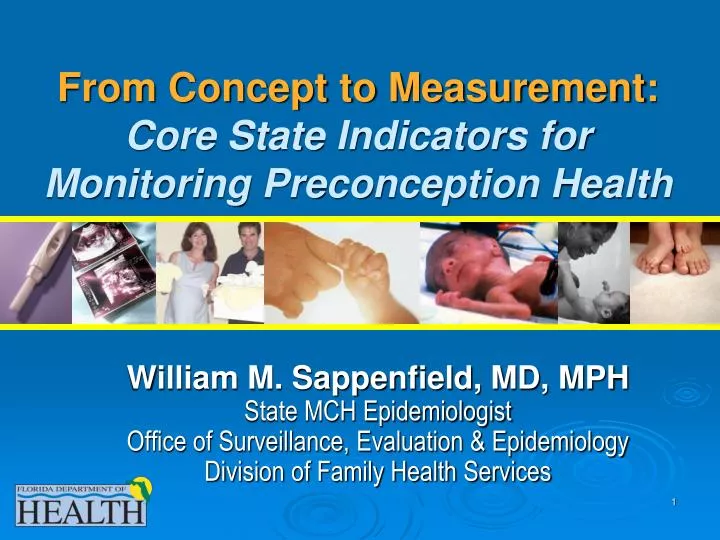 from concept to measurement core state indicators for monitoring preconception health