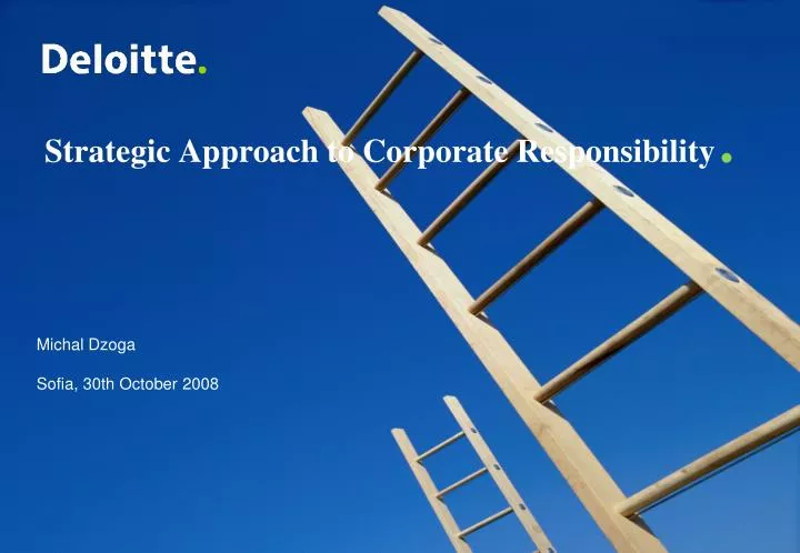 strategic approach to corporate responsibility