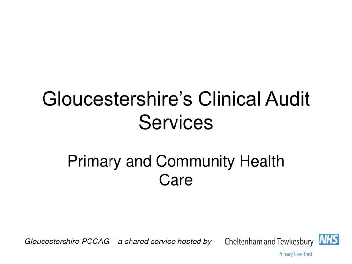 gloucestershire s clinical audit services