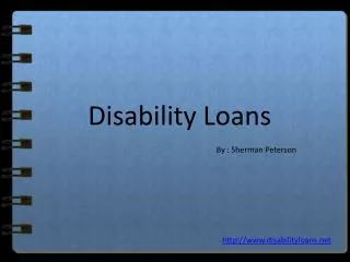 Disability Loans– Same Day Loans For Disabled