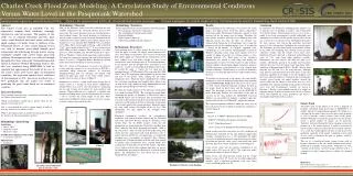 Charles Creek Flood Zone Modeling : A Correlation Study of Environmental Conditions Versus Water Level in the Pasquo