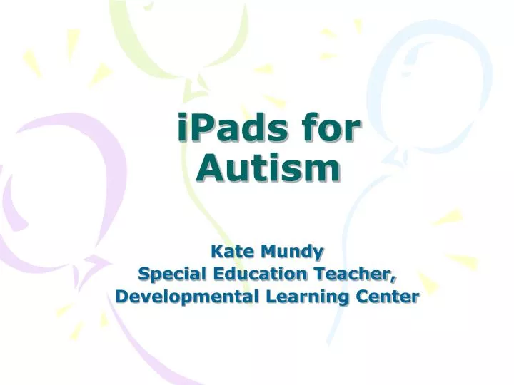 ipads for autism