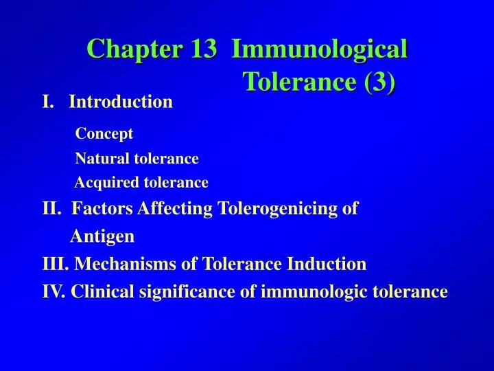 chapter 13 immunological tolerance 3