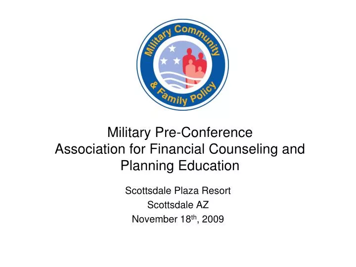 military pre conference association for financial counseling and planning education