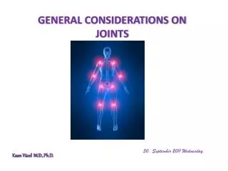 GENERAL CONSIDERATIONS ON JOINTS