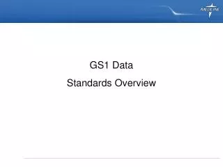 GS1 Data Standards Overview