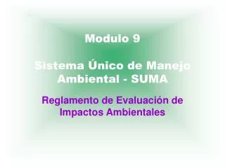 modulo 9 sistema nico de manejo ambiental suma