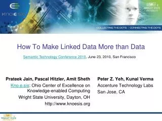 How To Make Linked Data More than Data