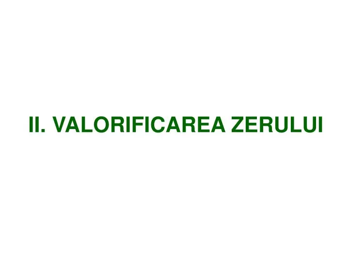 ii valorificarea zerului