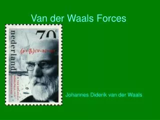 Van der Waals Forces