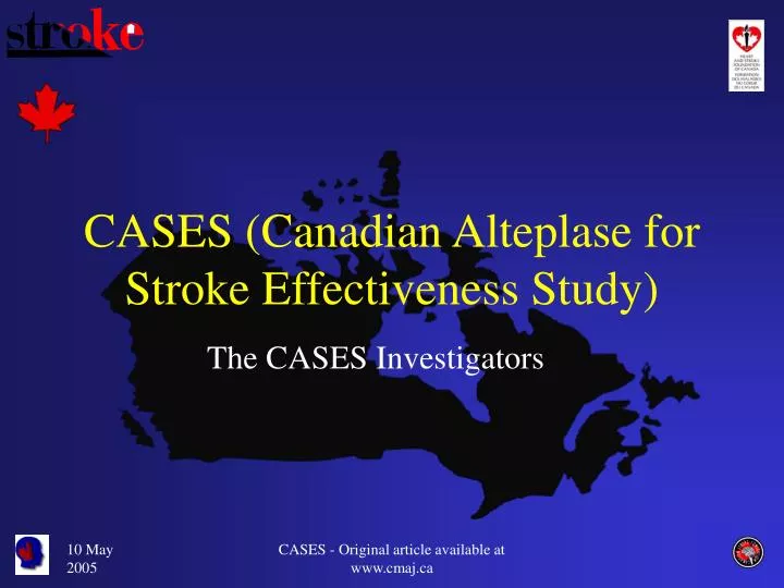 cases canadian alteplase for stroke effectiveness study